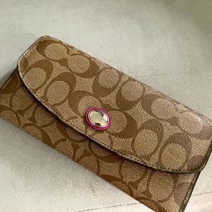 Coach slim envelope wallet